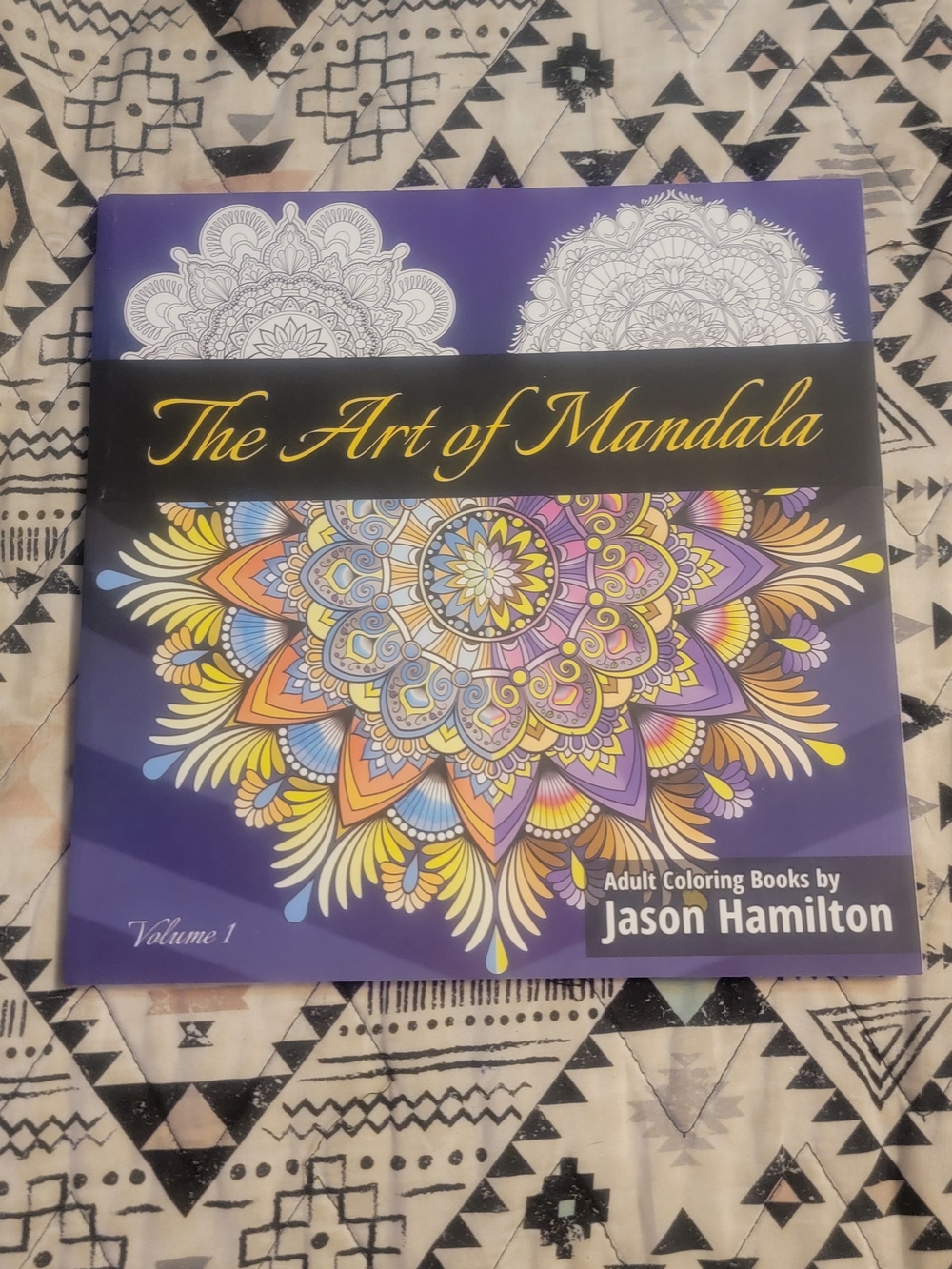 The Art of Mandala Adult Coloring Book by Jason Hamilton - Purple Cover